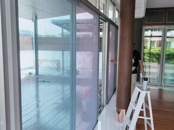 ผลงานการติดตั้งมุ้งจีบ สลิลพรดีไซน์ - 25